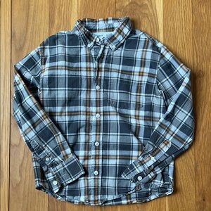 Old Navy Boys Long-Sleeve Bottom Down Shirt